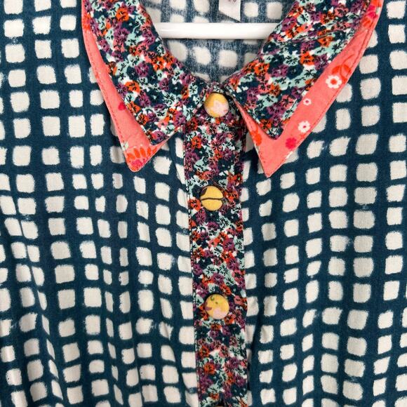 435 by Matilda Jane Girls Dress 10 Blue Honeycomb Friends Forever‎ Gloria Dress - Picture 3 of 7